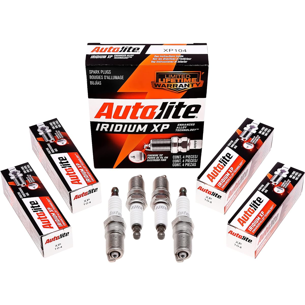 Autolite [Auto light] Iridium Spark Plug XP104 (set of 4)