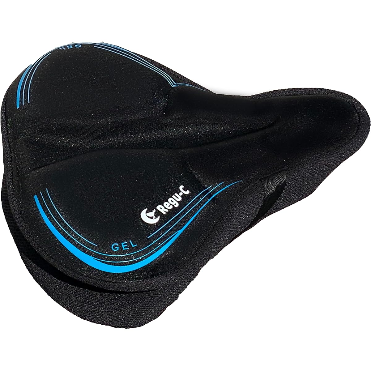 [Regu-C] Bicycle Saddle Cover GEL Gel Cushion Buttocks No Pain Lower Back Pain Exercise Bike Stays in Place Shock Absorption