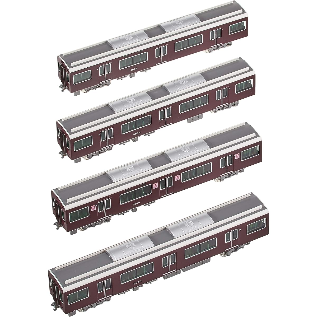 KATO N Gauge Hankyu Corporation 9300 Series Kyoto Line Extension Set 4 Cars 10-1366 Railway Model Train