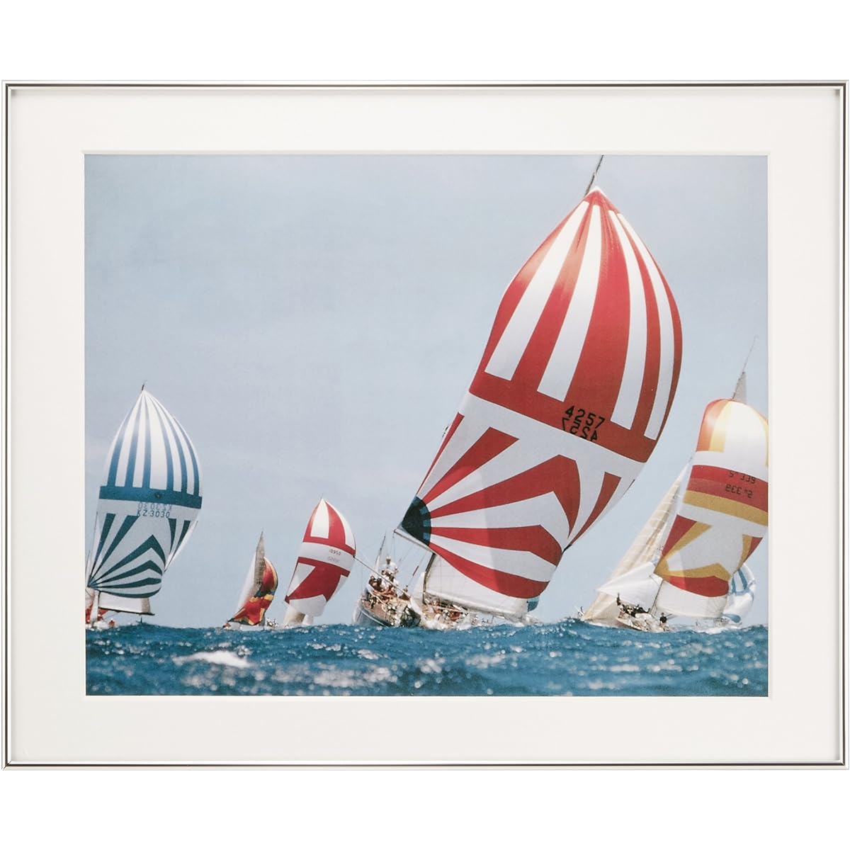 FUJICOLOR Picture Frame A105A Acrylic Half Cut Aluminum Silver 32047