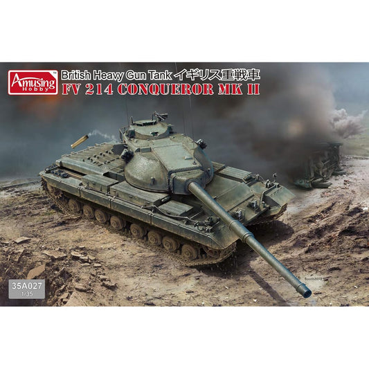 Amusing Hobby 1/35 British Army Heavy Tank FV214 Conqueror MK .2 Plastic Model AMH35A027