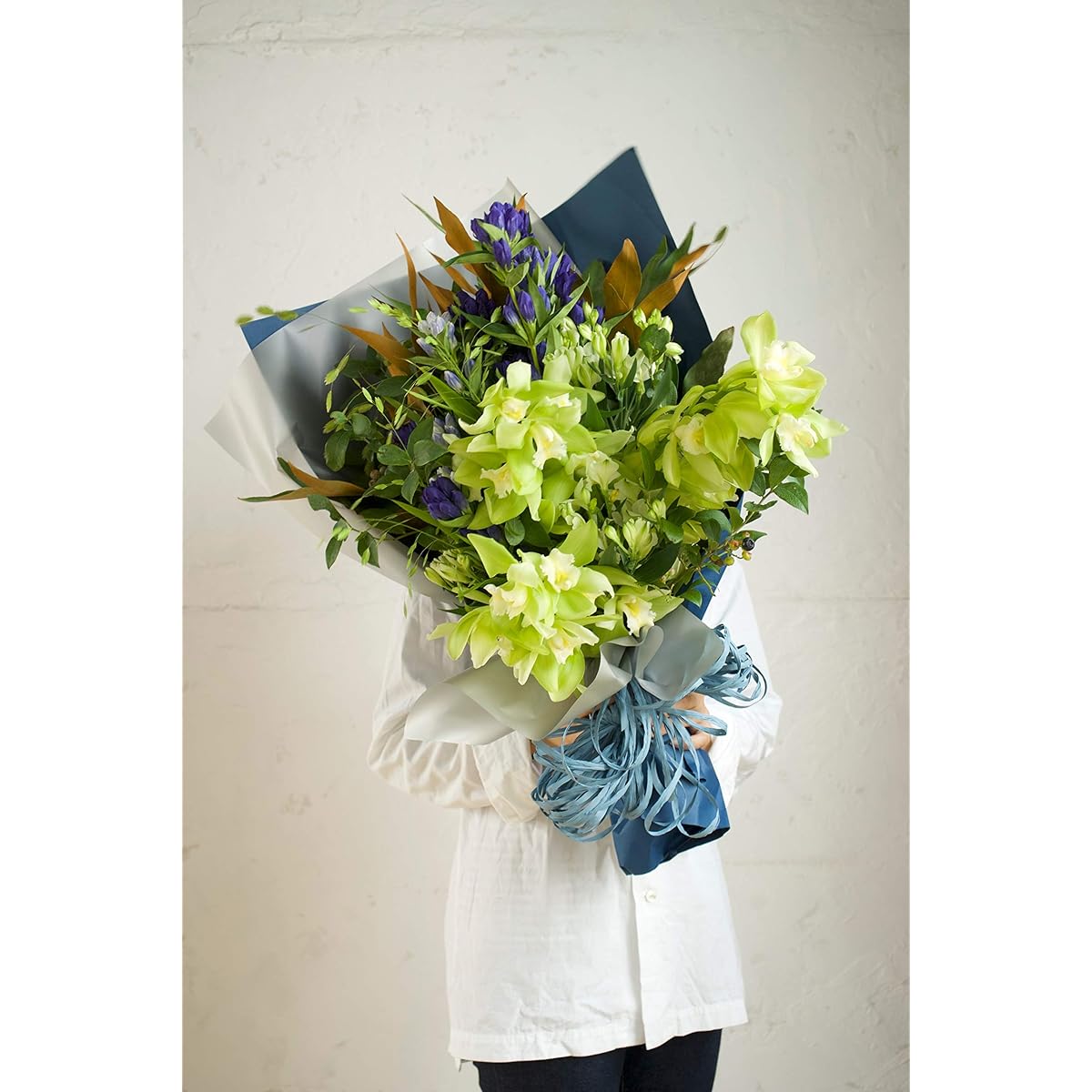 HitoHana Gentian Bouquet Blue L Standard