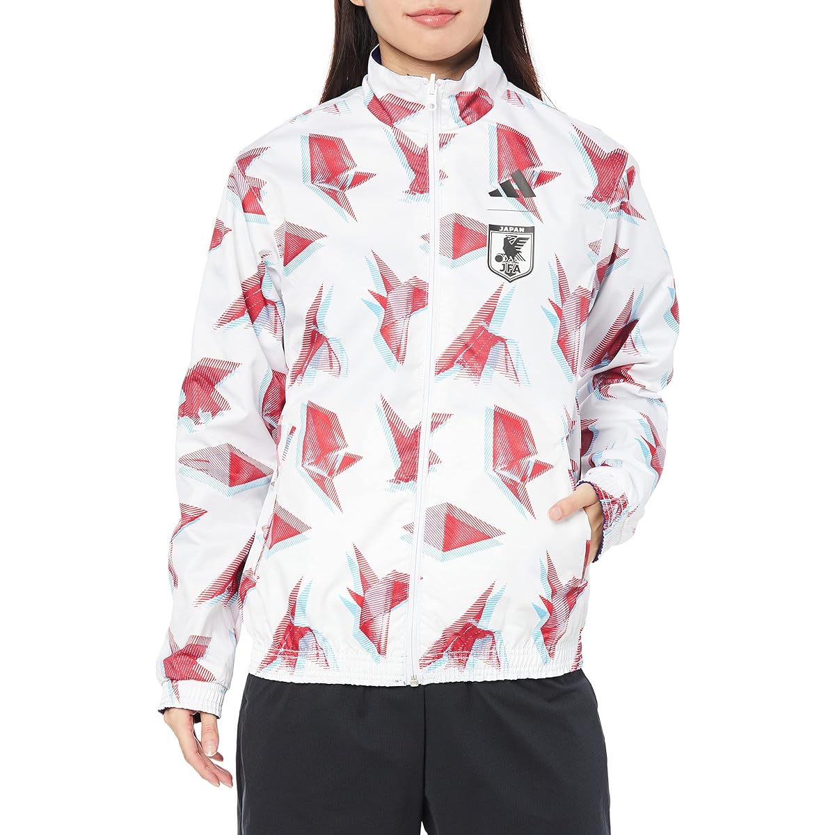 Adidas Soccer Jacket Japan National Soccer 2022 Anthem Jacket SV684 Women's