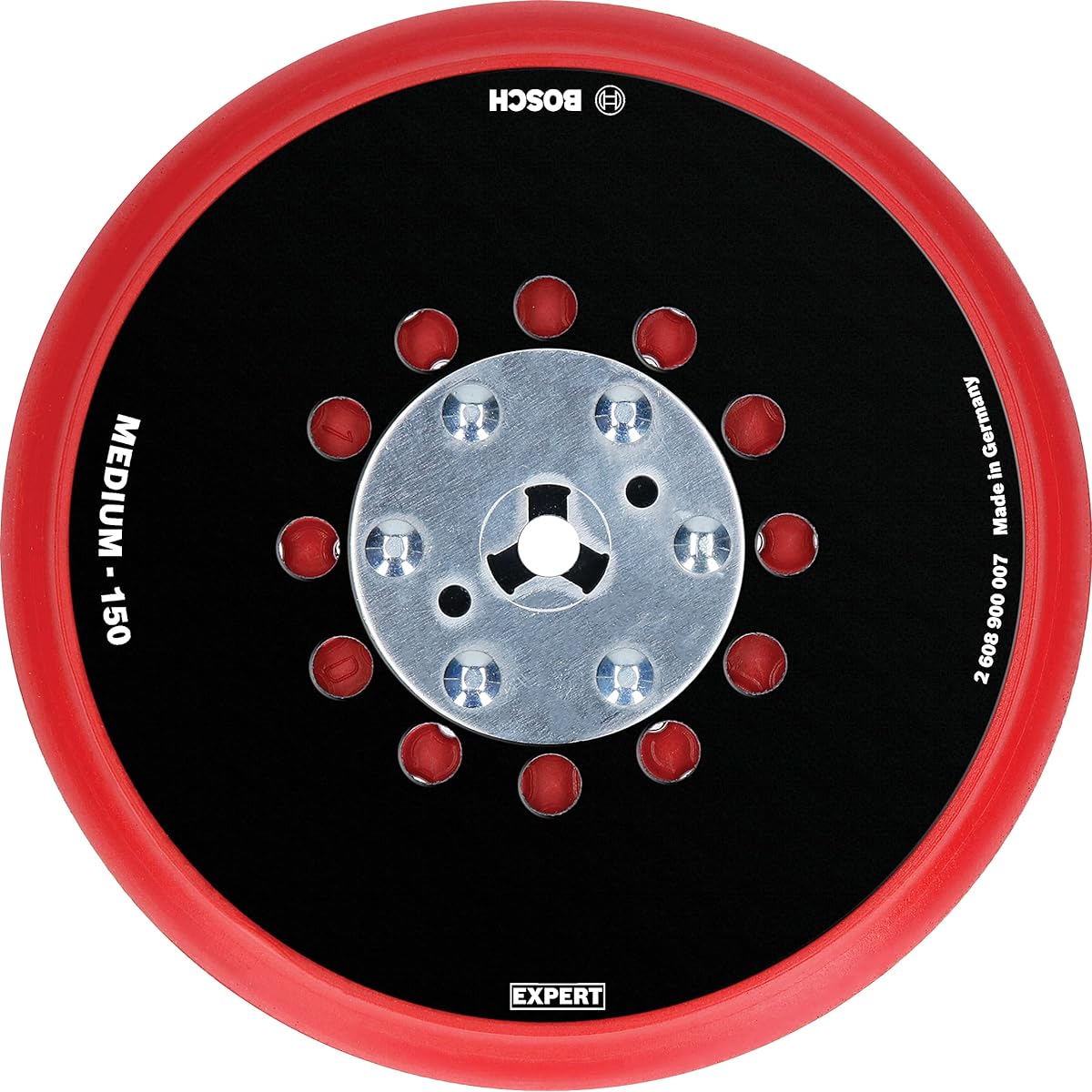 Bosch Professional 1x EXPERT Multihole backpad universal 150 mm (medium finishing, diameter 150 mm, accessory random orbital sander)