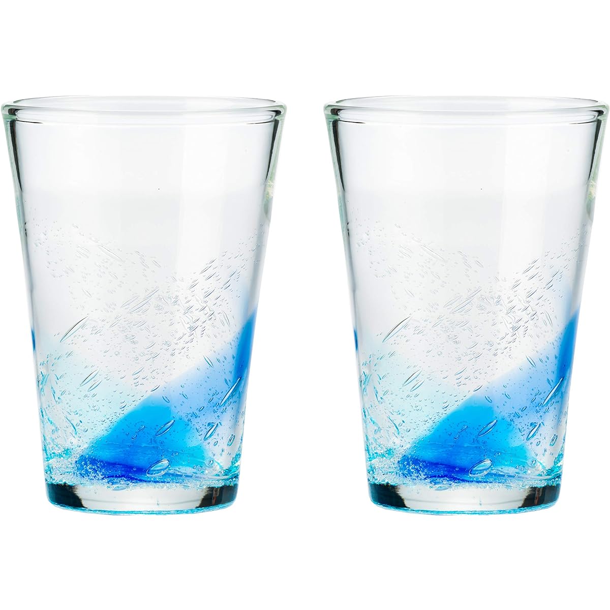 RGC Glass Blue/Water 9×15 Ryukyu Glass 2 pieces