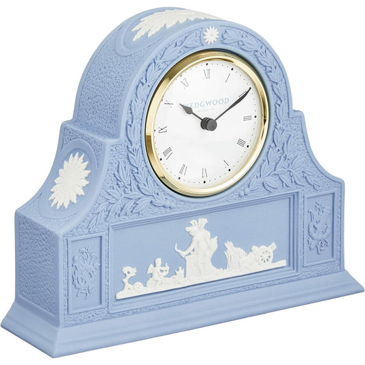 [Regular Imported Product] Wedgwood Jasper Pale Blue Mantle Clock Wedding Gift Present 51410000754