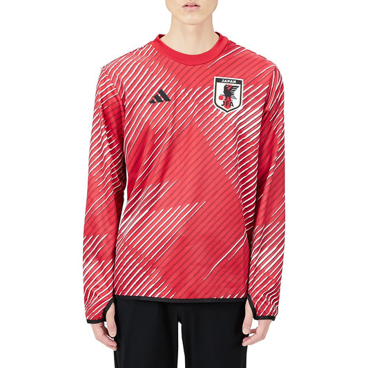 Adidas CB212 Men's Soccer Sweat Japan National Soccer 2022 Pre-Match Warm Top