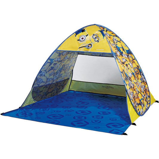 CAPTAIN STAG Minions Tent One Touch Tent Beach Tent Pop Up Tent Duo UV [For 2 People] Approximately 1.4 tatami 6 pegs and carry bag included Minions/3D UY-8030