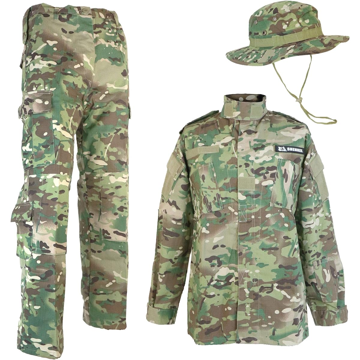 Camouflage top and bottom/Boonie hat set Multicam US size L bdu-cm04-L [Parallel import goods]