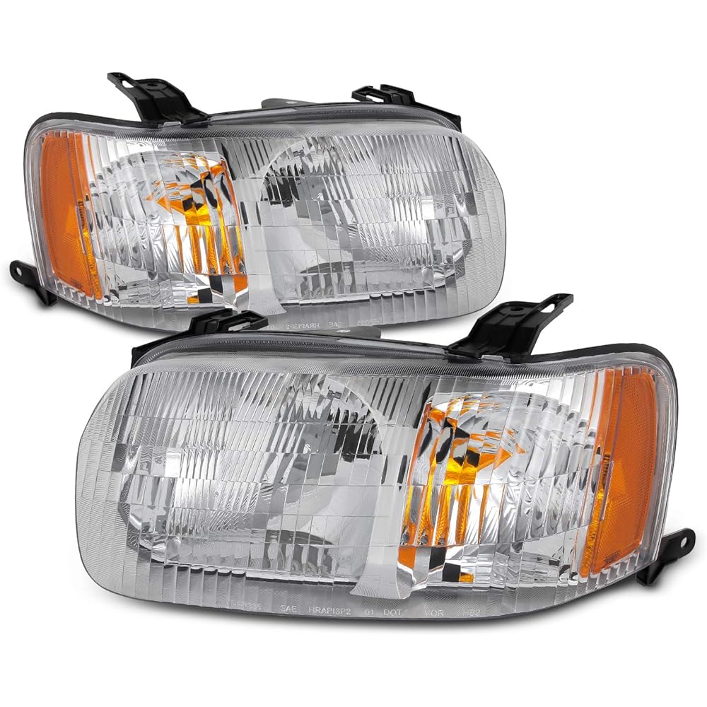 2001 2002 2002 2003 2004 Ford Escape OE Style Chrome Housing Headlight Assembly