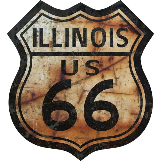 PROSTICKER 816 (1) 5 "Route 66 Illinois Series) Decal sticker