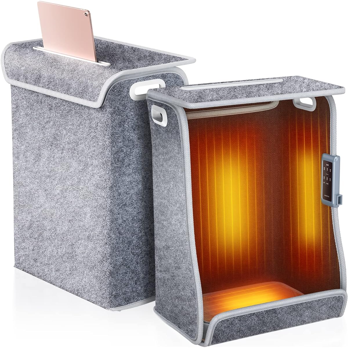 [ Limited Brand] Far Infrared Panel Heater, Four Surface Heater, High Temperature 175°F (75°C), Panel Heater, Foot Heater, Foldable, 3-Level Temperature Adjustment, Maximum Temperature 75°C,