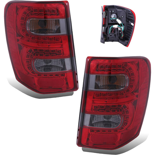 SPPC Red/Clear LED Tail Light Assembleset Jeep Grand Cherokee- (Pair) Lean seat left passenger seat replacement