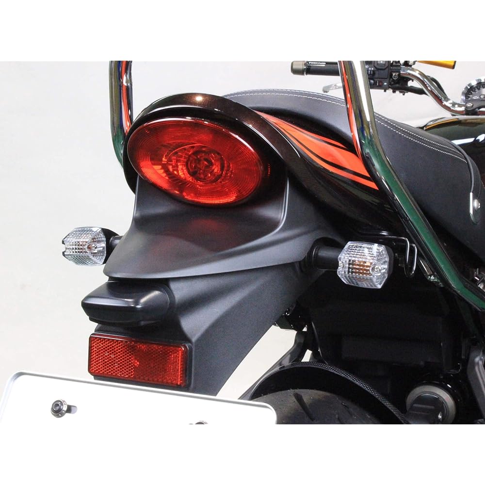 POSH Motorcycle Supplies Turn Signal Kit Slim Sharp Type Turn Signal Kit Classical Z900RS/CAFE (18-23) Black Body/Clear Lens 132047-56