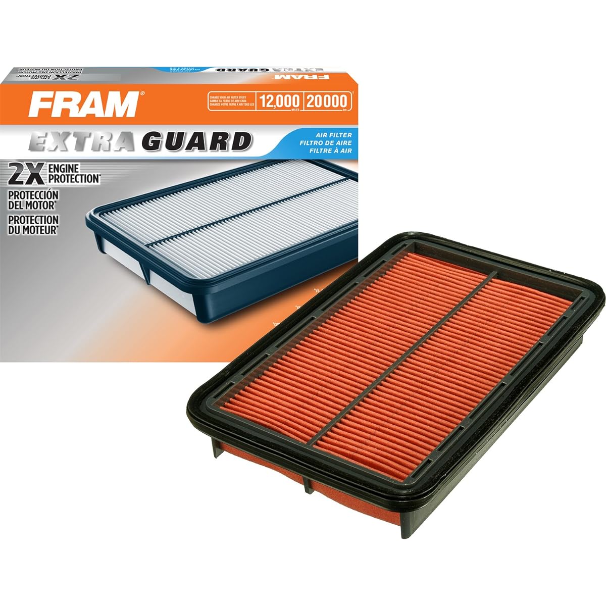 FRAM EXTRA GUARD CA8601 Replacing Engine Air Filter 1999-2005 Providing up to 12 months or 12,000 miles for Mazda Miata (1.8L) models