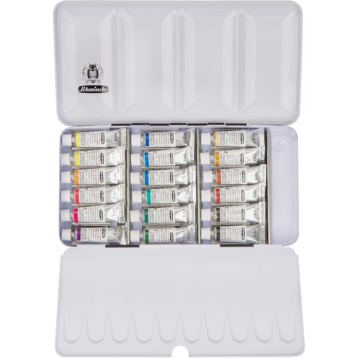 schmincke horadam aquarell paint tube metal set 5 ml 18 color set 74118097