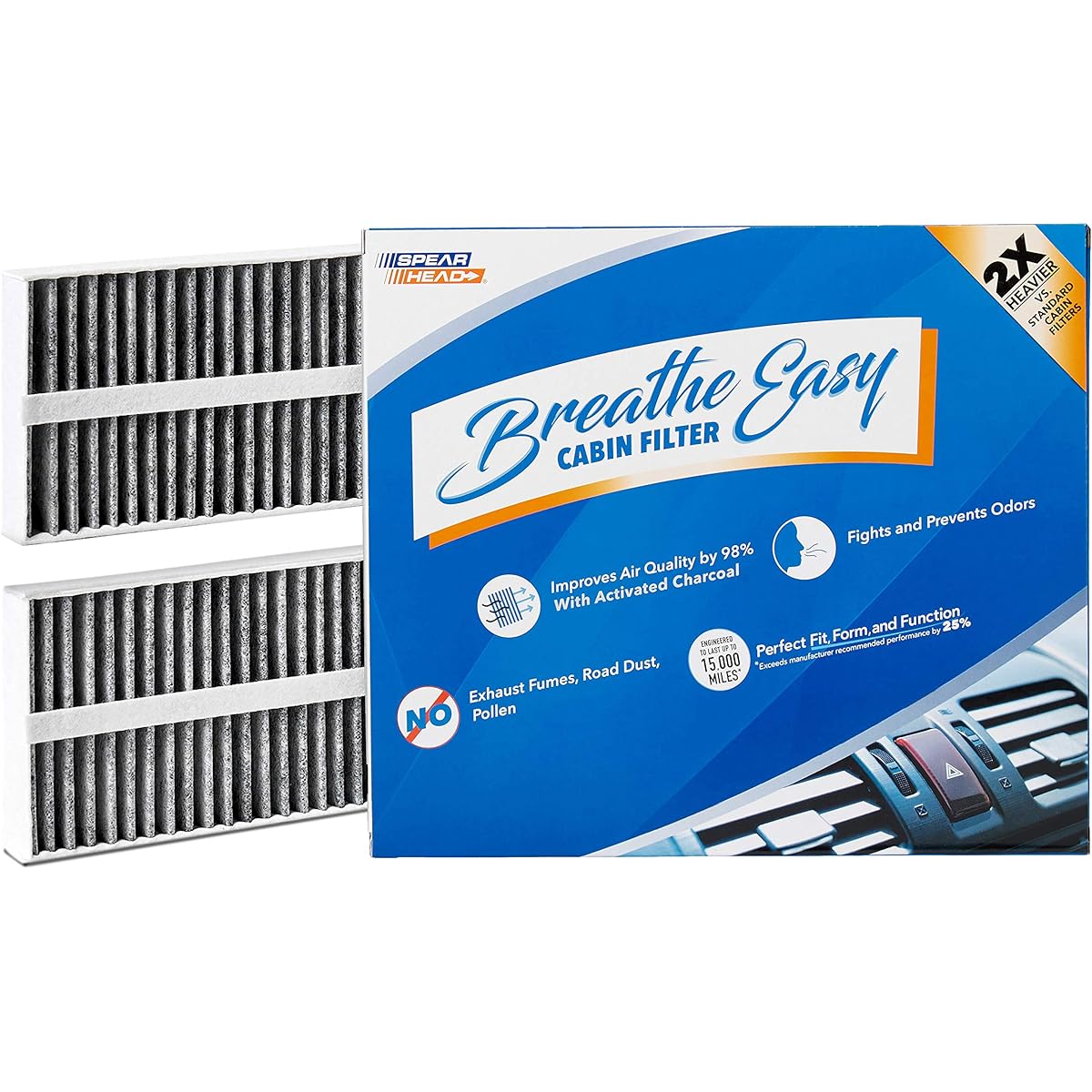 SPEARHEAD Premium Breeze Eye Cabin Filter Up to 25%Long life (Be-388)