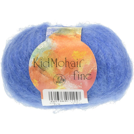 Puppy Kid Mohair Fine Wool Extra Fine Col.53 Blue 25g Approx. 225m Set of 5 Balls 10000009