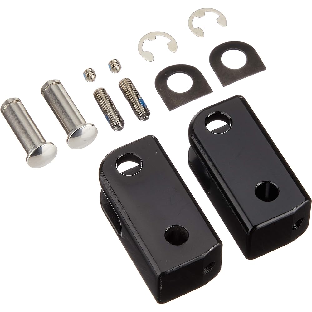Kijima Motorcycle Bike Parts Step Up Bracket 35mm Offset Left and Right Set BOLT/R-Spec('14-) Steel Black Finish YAMAHA 213-1881