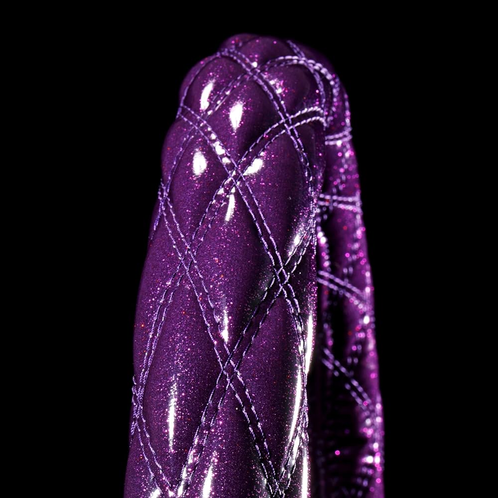 Miyabi Extra Thick Handle Cover Glitter V2 "Glitter" Double Stitch Diamond Size: 2L (46.5~47cm) Purple HC-KZ22LPU