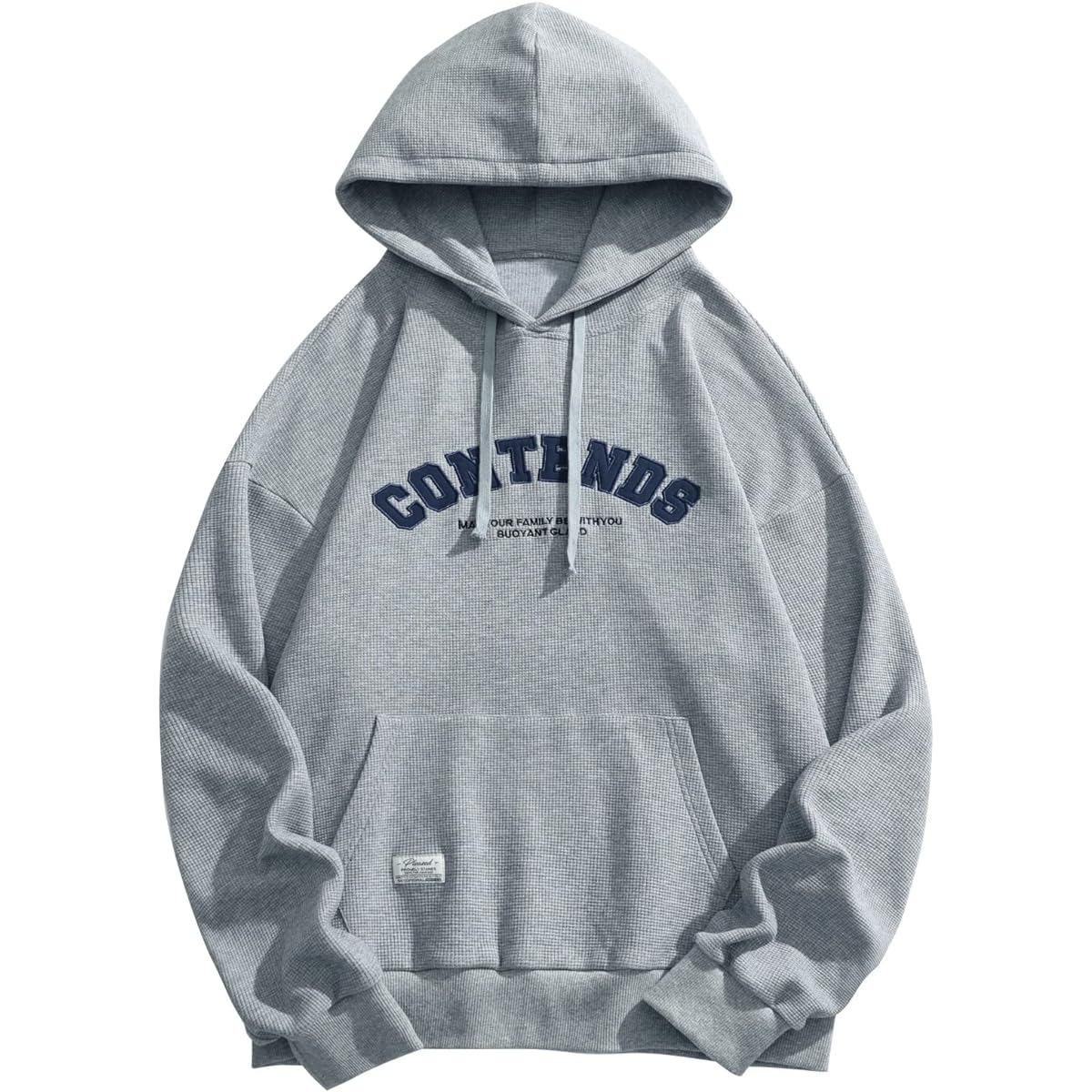 [SHINE MOON] Men's Pull Parka, Long Sleeve, Sweatshirt, Hooded Top, Back Print, Loose Top, Casual, Stylish, Large Size