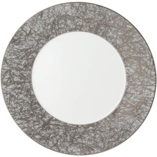 NARUMI Plate Washi (Platinum) 30cm Silver Stylish Elegant Large Plate Flat Plate Rim Made in Japan 51356-5727