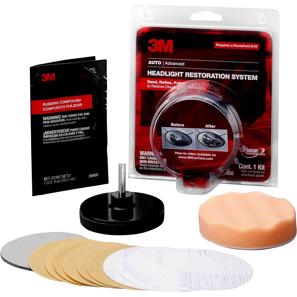3M 39008 Headlight lens rest Akit 1 Pack 39008