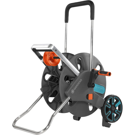 GARDENA Hose Reel Trolley CleverRoll L Easy Equal Winding 18520-20 Made in Germany Gray