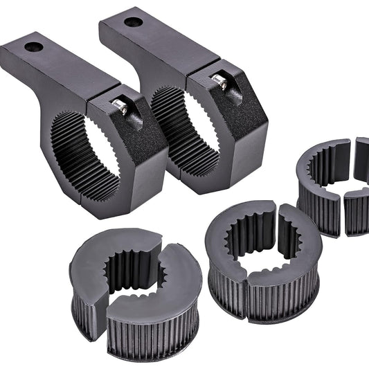 Off -Road Light Mount Bracket Bar Clamp Kit [1 inch/1.5 inch/1.75 inch/2 inches] [Horizontal bar] [Aluminum] [2 Unit] Bull Roll Cage Clamp Mount for ATV UTV