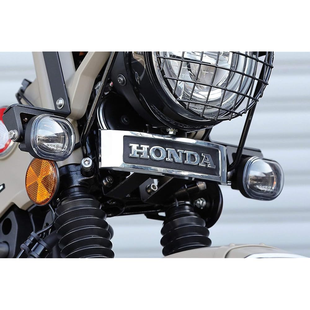 Kijima Motorcycle Emblem Stay for Honda Emblem CT125 Hunter Cub (JA55/JA65) Steel Black Finish HONDA 208-3100