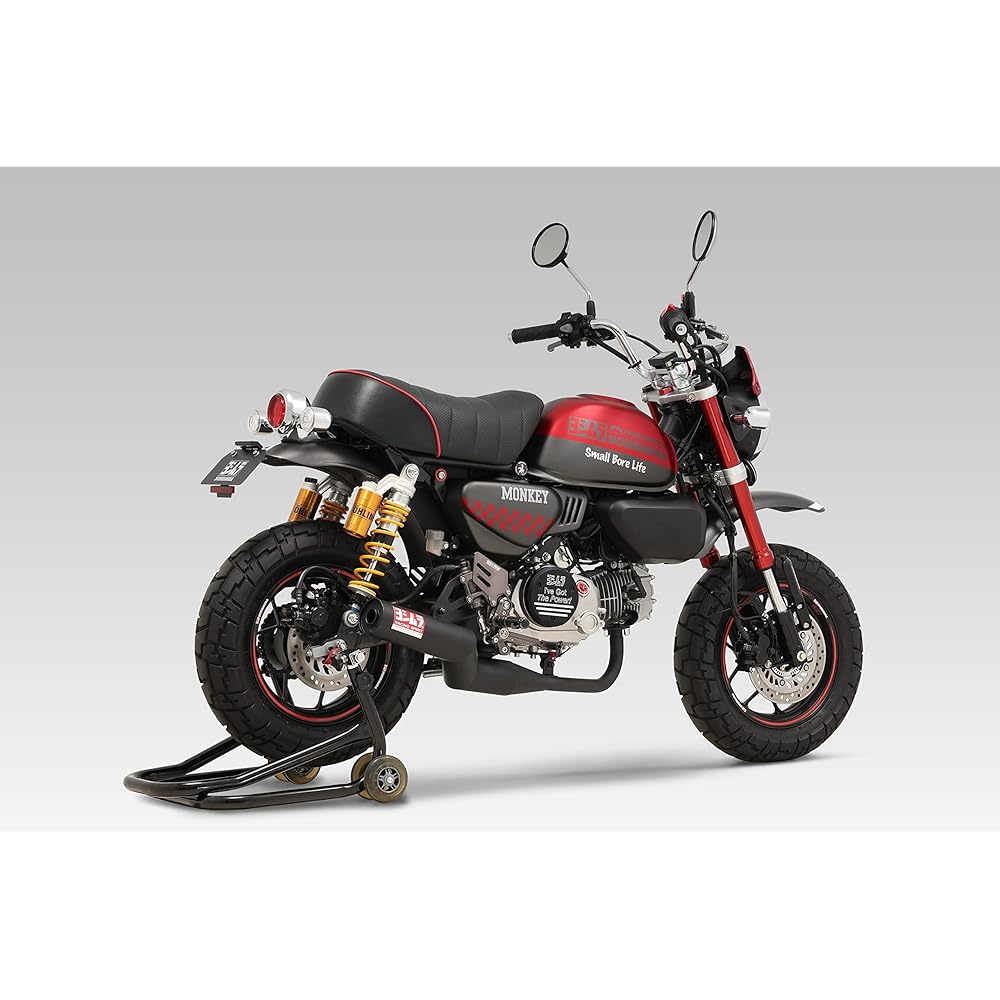 YOSHIMURA Full Exhaust Monkey 125(21) Straight 762 Cyclone Government Certified Machine Bent Black Paint YOSHIMURA 110A-44F-6660