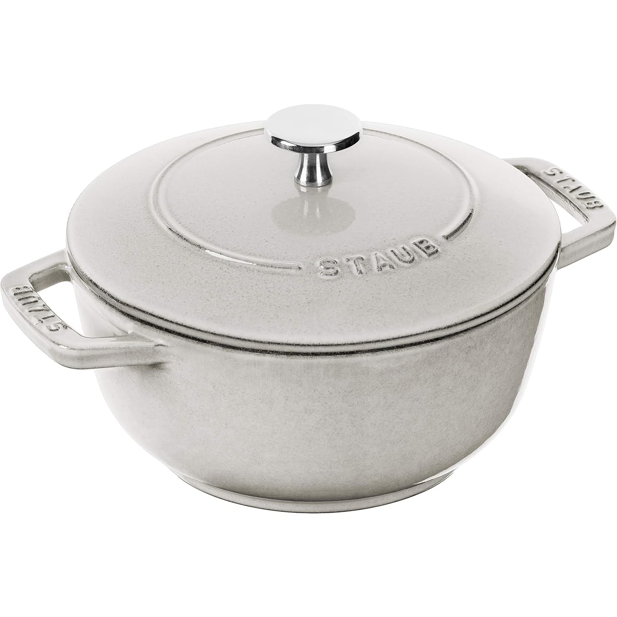 staub "Wanabe Campagne M 18cm" Two Hand Cast Enamel Pot Rice Cooker 2 Cups IH Compatible [Authorized Japanese Product] Wa-NABE 40501-477