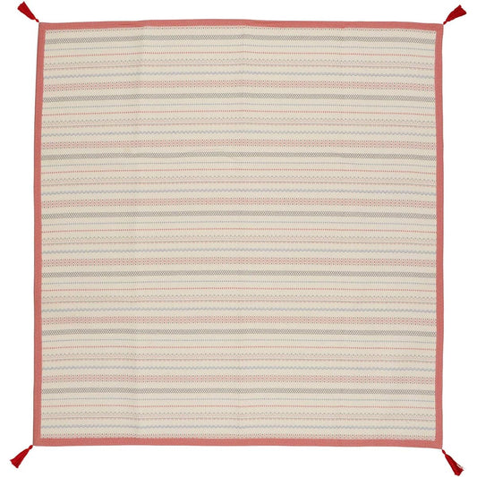 Hagiwara Rug Red Approx. 185 x 240cm Indian Cotton Bonded Rug with Tassel "Sepo" 270066821