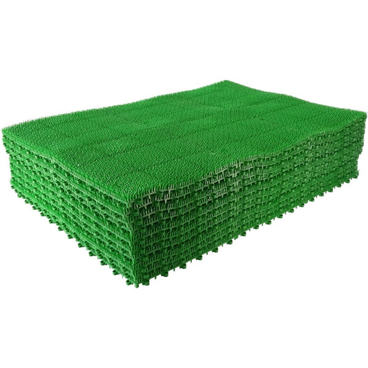 Yamazaki Sangyo Made in Japan Joint Artificial Grass Young Grass Unit E-V Green 60cm x 90cm (30cm 6 pieces) Set of 10