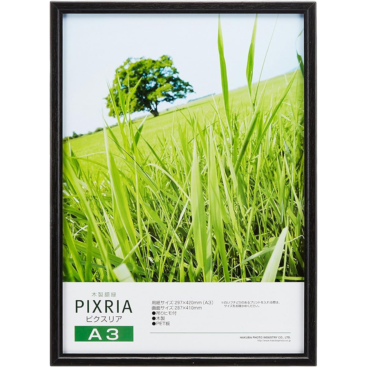 [Bulk Purchase Set] HAKUBA Wooden Picture Frame Pixlia A3 Black Set of 10 AMZFWPX-BK10A3
