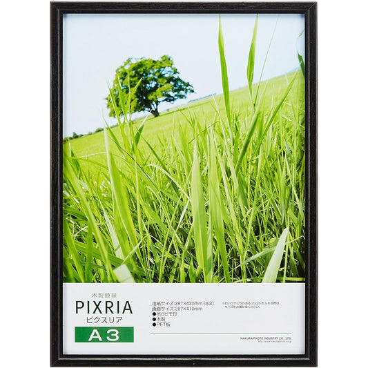 [Bulk Purchase Set] HAKUBA Wooden Picture Frame Pixlia A3 Black Set of 10 AMZFWPX-BK10A3