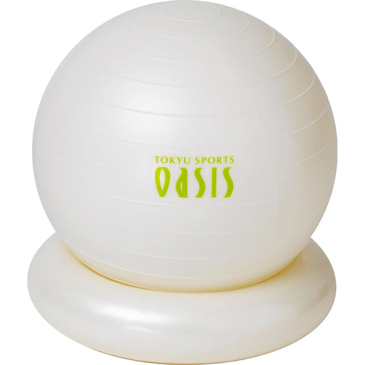 Tokyu Sports Oasis Balance Ball, Core Yoga Ball, Adults, Diameter 30cm, Balance Ball, Children, Fixed Ring Included