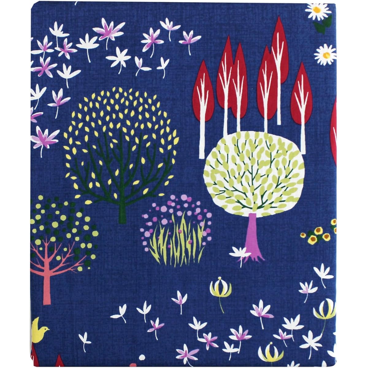 Merry Night Made in Japan 100% Cotton Duvet Cover From Plus "Foresta" Double Long Navy FMP626004-72