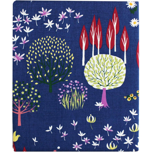 Merry Night Made in Japan 100% Cotton Duvet Cover From Plus "Foresta" Double Long Navy FMP626004-72