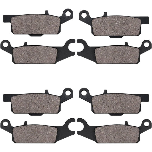 Cyleto Front and Rear Brake Pads for YAMAHA YFM550 YFM 550 Grizzly 550 2009-2014, YFM700 YFM 700 Grizzly 700 2007 2008 2009 2010 2011 2012 2013 2014 2015