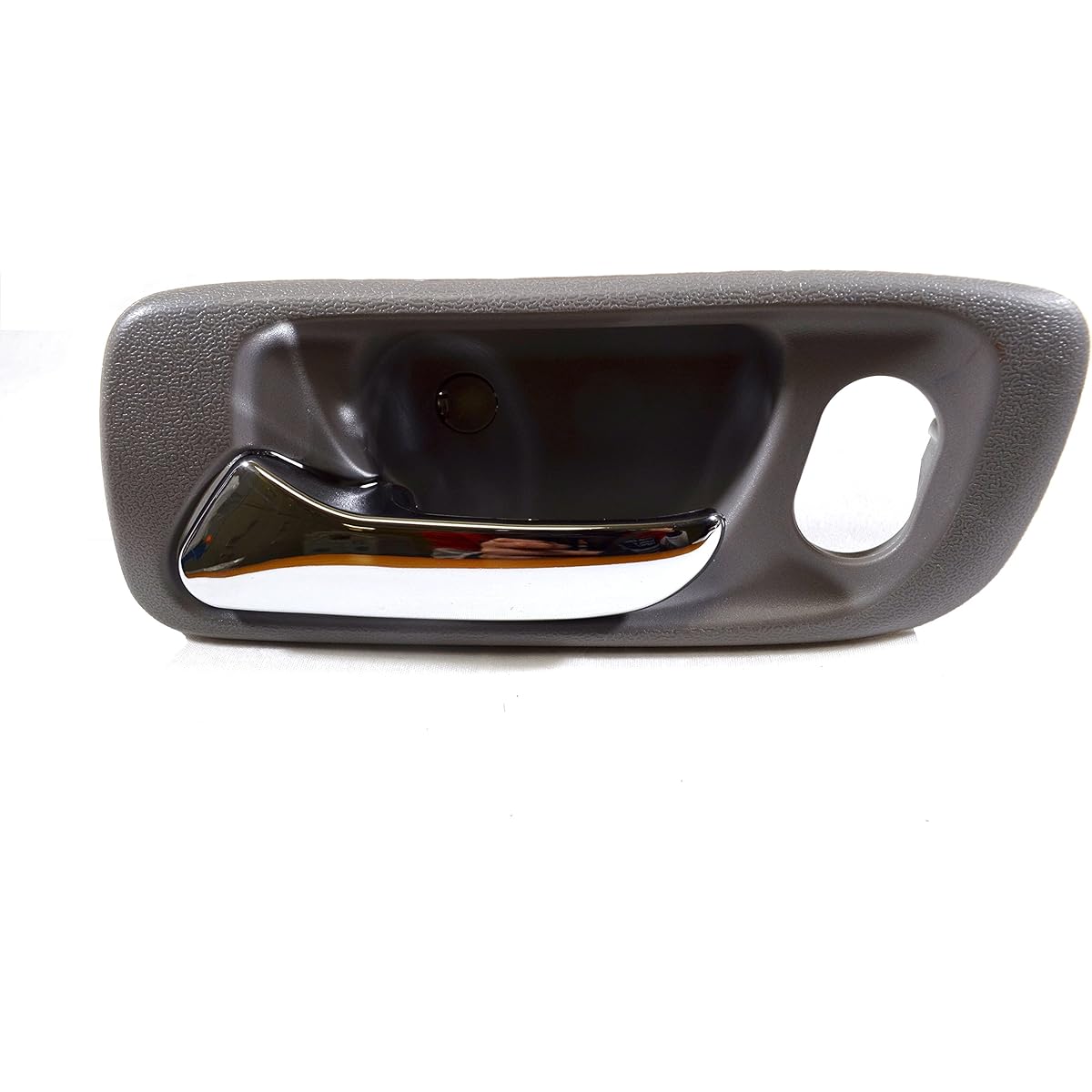 Pt Auto Warehouse HO -2580mg -FL -Inner internal door handle, chrome lever with gray housing -4 doors sedan, driver's side front