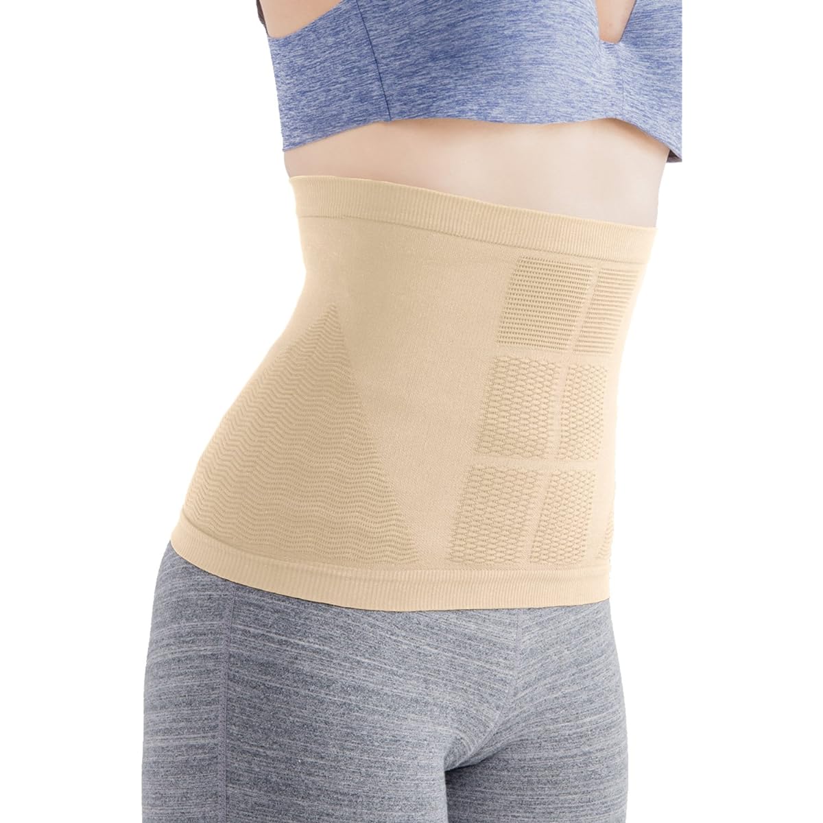 S belt (S-obi) Beige M-L (waist 64-77cm) Unisex [Stretch trainer Kaneko Tadashi fully supervised] Abdominal muscle shape pressure, tummy tightening, corset, diet, correction belt