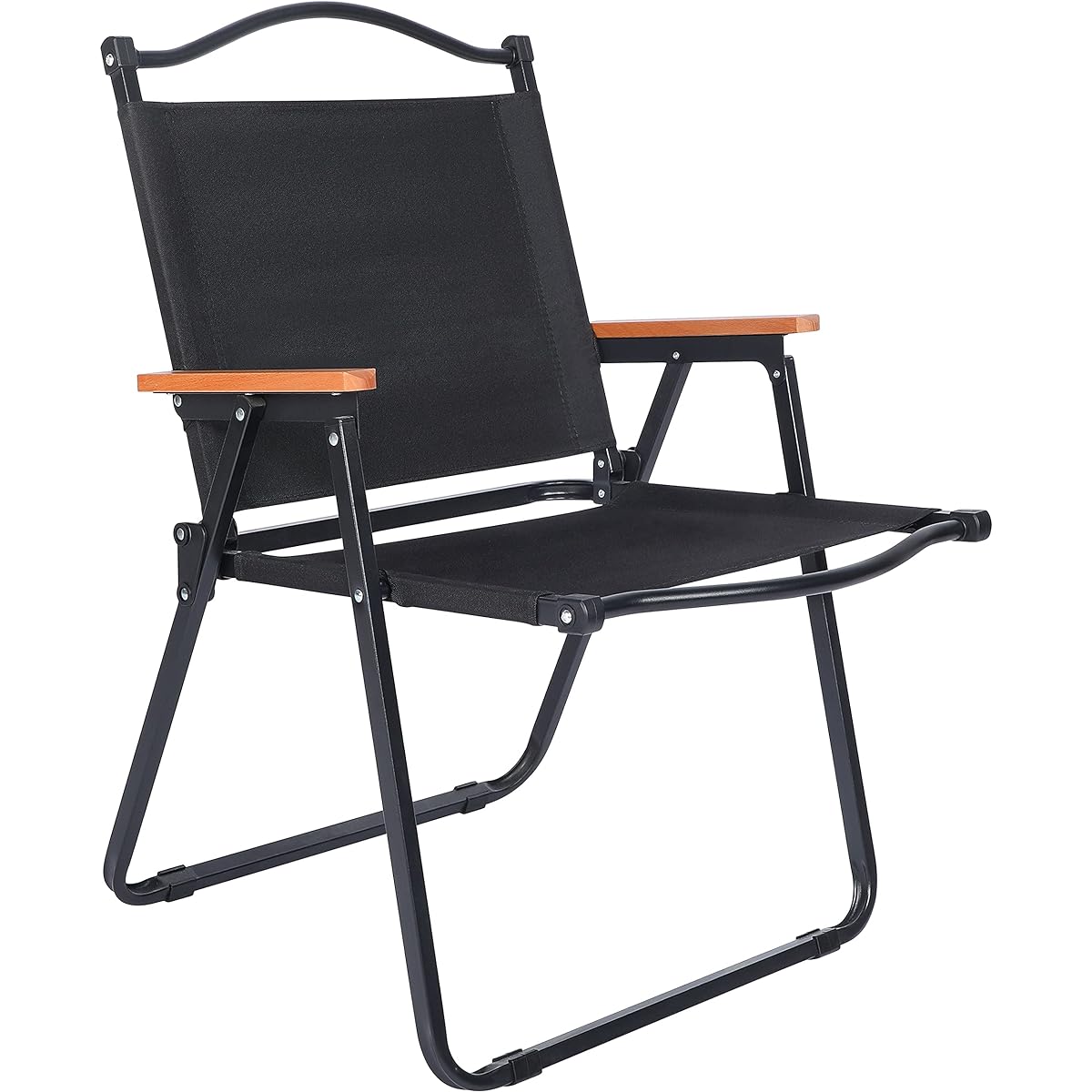 YSSOA Folding Camp Chair, Lightweight Folding Chair (Width 55 x Depth 60 x Height 78cm (approx.)) Comes with handle and storage bag, Large size, convenient to carry, Outdoor restaurant, Leisure, Beach, Picnic, Hiking, Fishing, 150KG load capacity, Can be