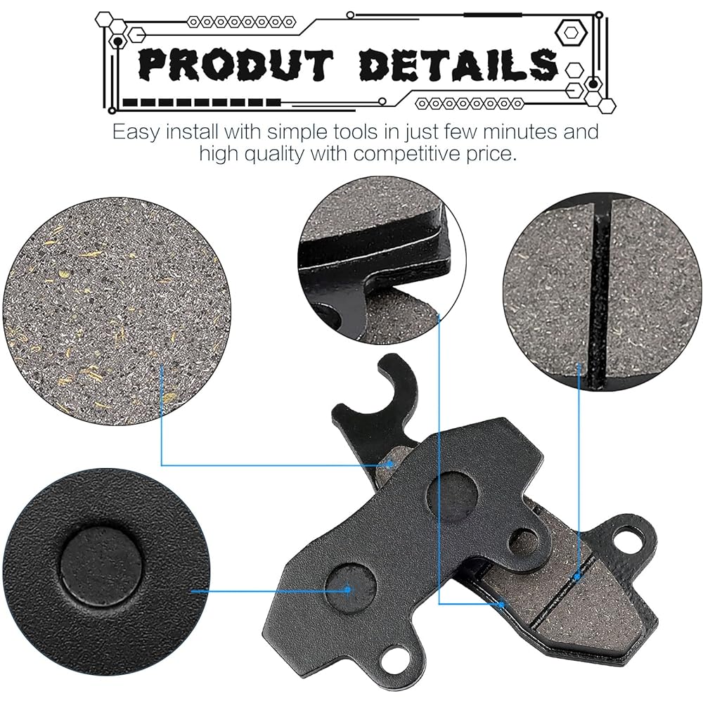 LOCOPOW RHINO 700 Brake Pad Yamaha YXR700 2008 2010 2011 2012 for 2013