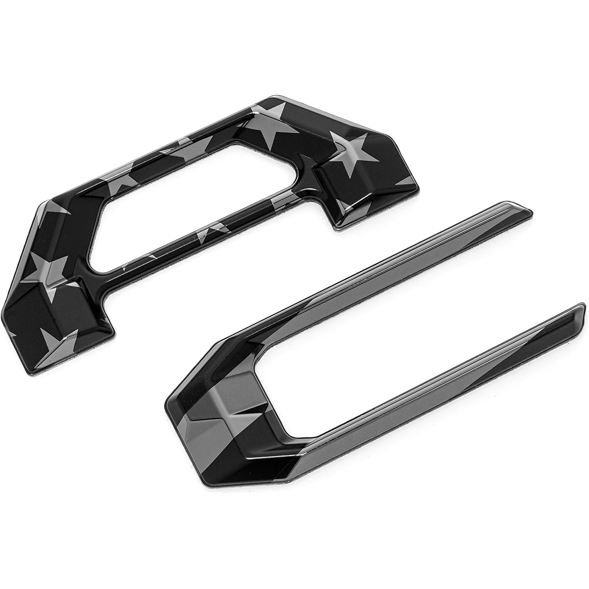 EYECATCHER PRO Series Tail Gate Letter Insert 2016-2023 Compatible with Tacoma (US flag BLKCHRMBLK)