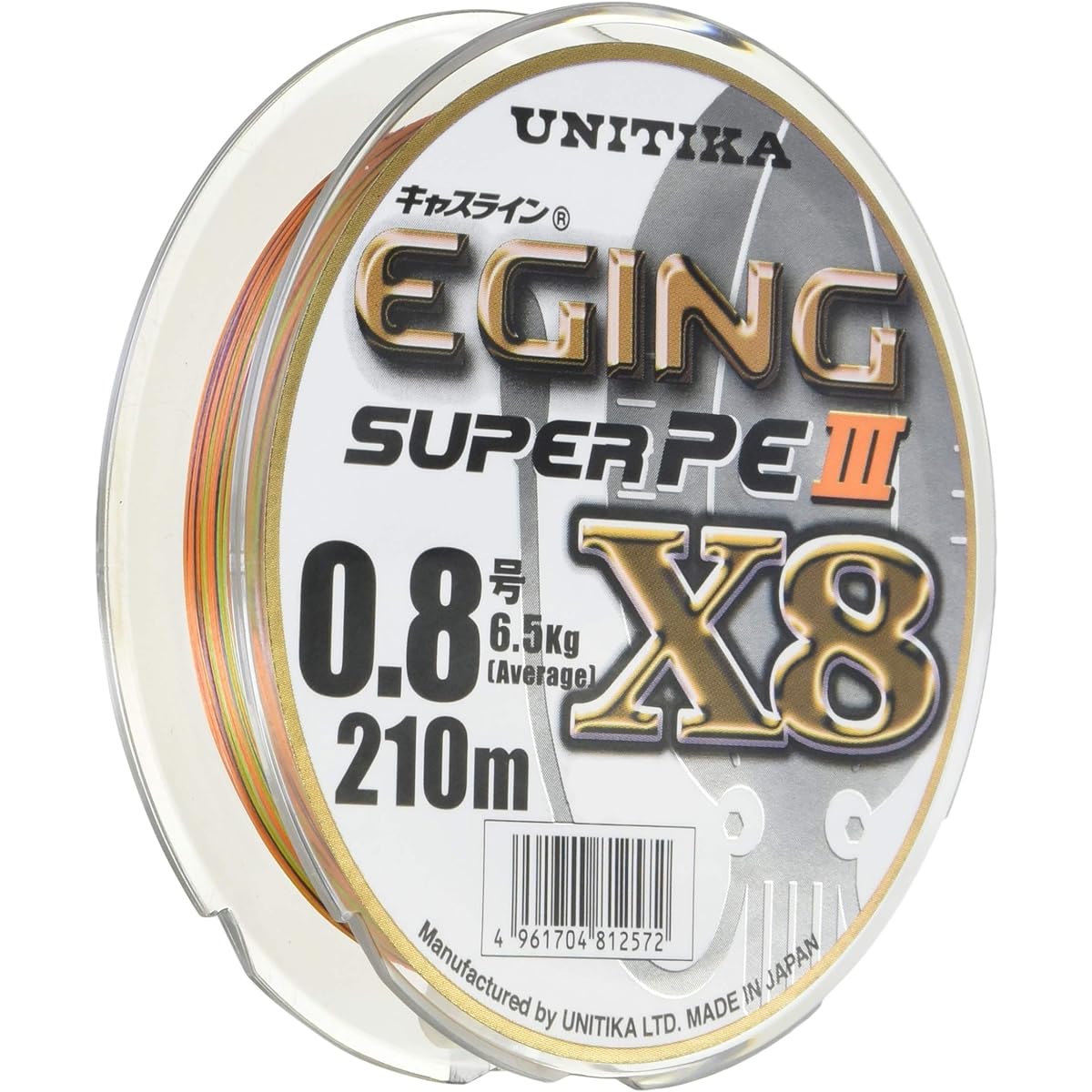 UNITIKA PE Line Cast Line Egging Super PEIII X8 210m 8 pieces 3 colors