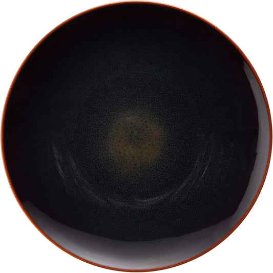 NARUMI Plate Aeca Diameter 28cm Ink Black Stylish Cute Lunch Plate One Plate Kiln Change Technique Microwave Warming Dishwasher Safe 58066-5636