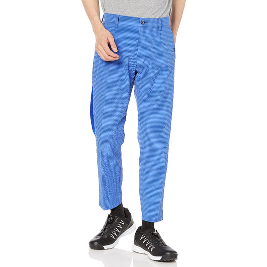 SRIXON RGMVJD06 Men's Pants, Sweat Absorbent, Quick Drying, Stretch, Air Through, Soccer Gingham, Quarter Length, Cool, Summer, Golf