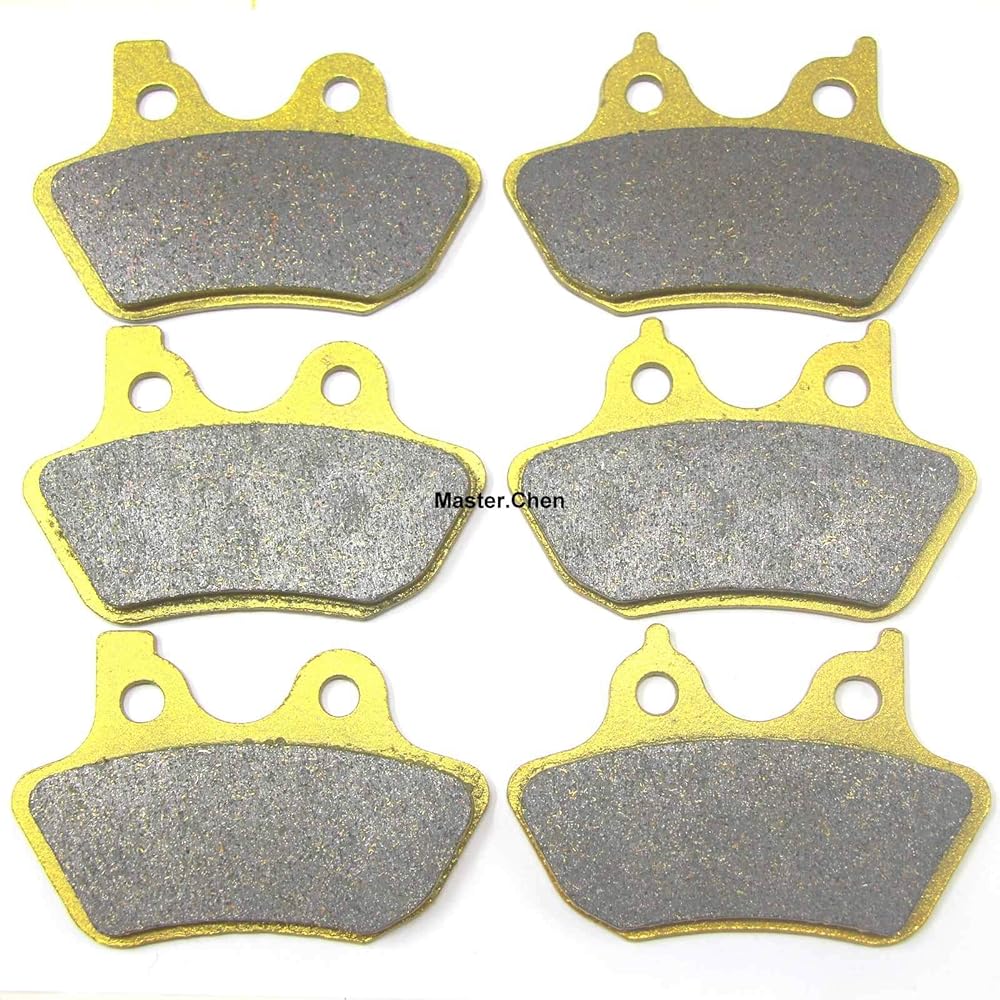 Master Chen Front Rear Brake Pad Brake Harley-Davidson Touring Electra Glide FLHT FLHTi 1450 Road King FLHRi FLHR Road Glide FLTR FLTRi 2000-2007 FA400FR MC0066-PAD