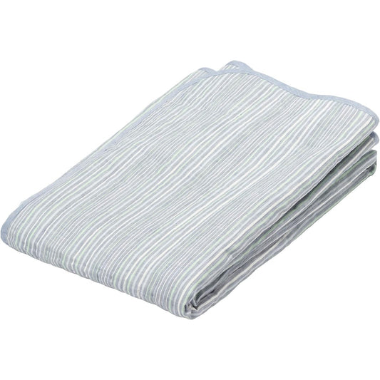 nishikawa [Nishikawa] Bed Pad, Single, Hemp, Smooth feel, Does not get stuffy, Uses reinforced rubber, Kinofu, Made in Japan, Blue CM00251003B